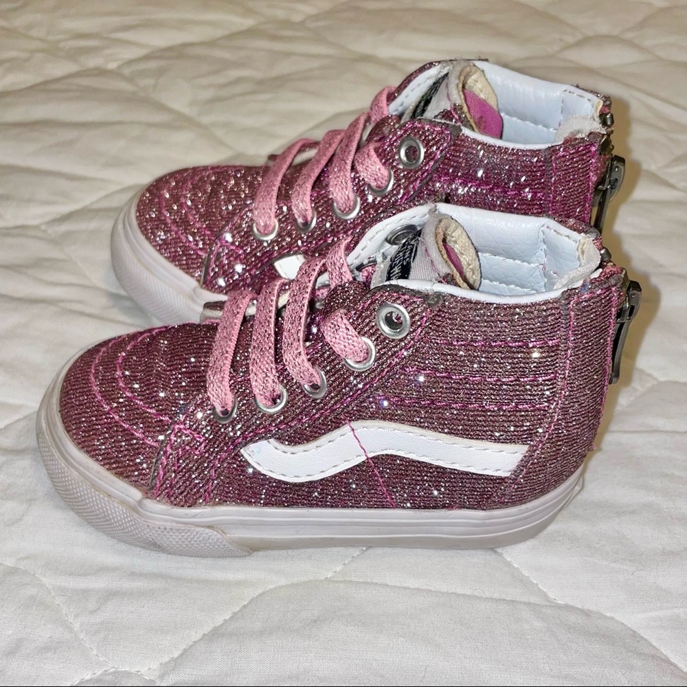 Vans zip shoes size 4 toddler